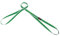 Mammut Erwachsene Standschlinge Belay 19.0 Stand-/selbstsicherungs-Schlinge, Green-White, 90 cm