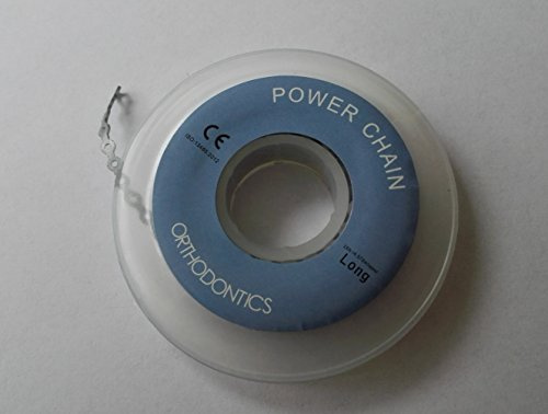 Dental orthodontische Material Kieferorthopädische Elastische Power Kette, Silber-Grau Langen Filamenten,elastisches Gummiband– power chain,long ,silver grey
