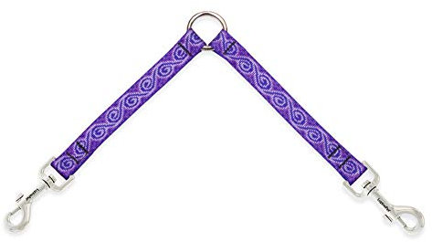 Koppler für Zwei mittelgroße oder größere Hunde zusammen, 1,9 cm breit, Jelly Roll Design von Lupine, 61 cm lang