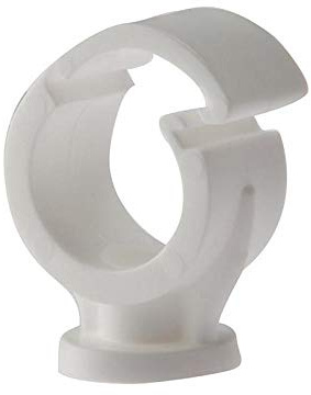 ForgeFix Pipe Clip - Single Cliplock - 15mm - White - Box 100