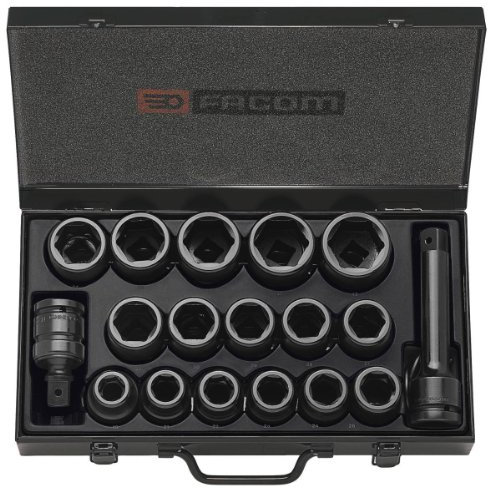 FACOM NK.500E 3/4 Impact Socket Set, 19 mm-42 mm Size