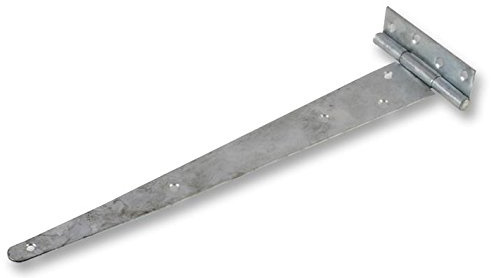 DURATOOL D00920 T-Scharniere, mittelgroß, verzinkt, 406,4 mm, 2 Stück