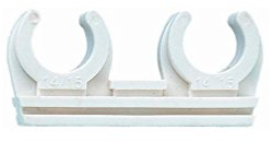 Index abid012 Doppel Schellen mit Nylon Clip mit Fassung-Messing, M 12