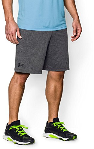Under Armour Men's UA RAID 8 Shorts, Ultralight & Fast-Drying, Carbon Heather/Black, size:S