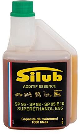 SILUB - Additif Essence SP 95, SP 98, SP 95-E10 - éthanol E85 : traite 1000L + Substitut Plomb (Entretien injecteurs, siège de soupape, carburateur)