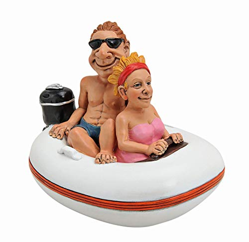 Topshop24you Wunderschöne große Box, Box, Urlaubskassenpaar in Dinghy aus Polyresin.