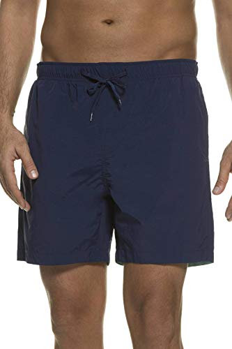 JP 1880 Badeshort 1/2 Uni Bañadores Ajustados para Hombre, Azul Marino, 7XL