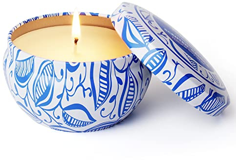 La Jolíe Muse Citronella Kerze in Dose, 185g (6.5oz) Sojawachs Zitronellöl Outdoor Kerze, 35-45 Std, Kerze Geschenk
