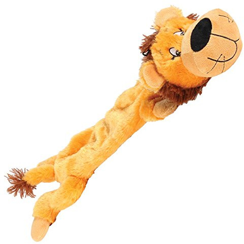 HAPPYPET Mad About Pets Plush Lion Wild Crinkler Dog Toy | Unstuffed crinkle dog toy – lightweight plush with crinkle sound to keep dogs entertained for hours
