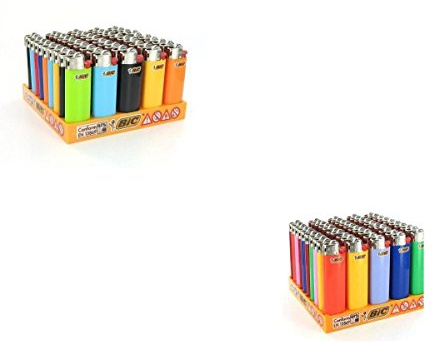 BOX 50 ACCENDINI BIC MINI + BOX 50 ACCENDINI BIC MEDI