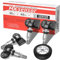 Autel MX-Sensor 315+433MHZ Doble Frecuencia TPMS Programable Sensor, Sistema Monitoreo de Presión de Neumáticos de Nivel OE, Compatible con TS408S TS508 TS601(Atornillado,Válvulas Metálicas,4 Piezas)