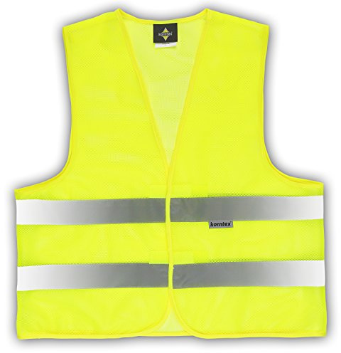 Korntex 10er Pack : Warnweste Mesh 5 XL (Meshgewebe) in Übergröße Sommerwarnweste