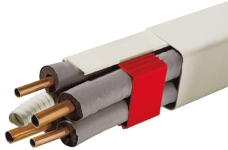Artiplastic Goulotte à Couverture Complète 80 x 60 Millimètres avec Film Protecteur 16 Millimètres, Adaptées à l’Installation de Systèmes Mono et Dual Split