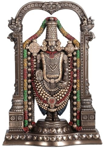 Veronese Design Bronze-Finish Lord Venkateswara als Balaji-Statue