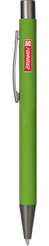 Brunnen 102911352 Kugelschreiber, Länge: 14 cm, kiwi, gummiert, Stripe, Colour Code