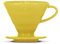Kaffeefilter/Handfilter V60 aus Porzellan Größe 02 Yellow von HARIO