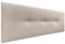 DHOME Kopfteil aus Kunstleder oder Stoff AQUALINE Pro Kopfteil Polsterkopfteil Luxusbett (Stoff Beige, 145cm (Betten 120/135/140))