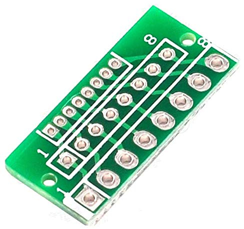 8-polige 3-reihige 24-Loch-Adapterplatine, 10 Stück 1,27 mm 2,0 mm 2,54 mm 8 Pin Wireless-Module Adapter Board Adapterplatine beidseitig 24-adrig Adapterplatine für drahtlose Module