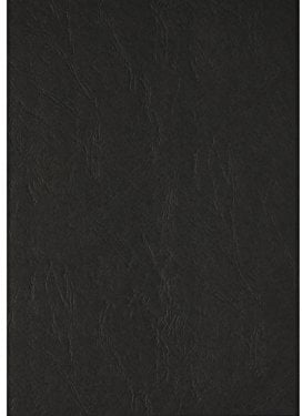 100 PREMIUM Einbanddeckel Lederstruktur A4, 240g/m², 297 x 210 mm, Rückenkarton (Schwarz)