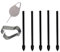 SOMEFUN Embouts de Stylet Remplacement pour Samsung Galaxy Tab S7 FE/Tab S7 / Galaxy Tab S7+ / Galaxy Note20 Ultra /Note20 Remplacement Pointes de Stylet [Stylet Non Inclus] (Noir)