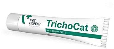 Vet Expert TrichoCat Hairball Treatment for Cats – Prevents and Removes Hairballs with Soy Oil, Yeasts, Taurine, and Vitamins E, B2, B3 – 50g Paste