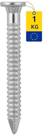 DMX - Ankernägel 1 kg - Zimmermannsnägel 60x4,0 mm - Holzkonstruktion Nägel mit Flachkopf - Kammnägel - Nagelset für Holzverbinder - Heimwerken - Anchor - ANG
