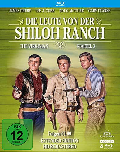 Die Leute von der Shiloh Ranch - Staffel 3 (HD-Remastered) (The Virginian: Extended Edition) (Fernsehjuwelen) (6 Blu-rays)