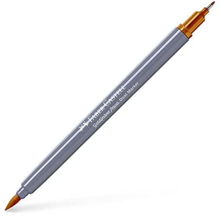 Faber-Castell Creative Studio Goldfaber Aqua Dual Marker, hellgelber Ocker, Einzelmarker, für Kunst, Handwerk, Zeichnen, Skizzieren, Zuhause, Schule, Universität, Ausmalen