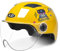 3/4 Open Face Motorradhelme Erwachsener Sommer Fahrrad Halbhelm Männer Frauen Scooter Jet Light Atmungsaktiver Street Cruiser ECE/DOT-zugelassener Helm,Lemon Yellow,One Size