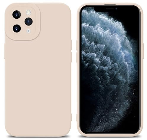Cadorabo Hülle kompatibel mit Apple iPhone 11 PRO Schutzhülle TPU Silikon Case Liquid Design mit Kameraschutz Slim Kratzfest Weiche Gummi mit Rundumschutz Case Hülle für iPhone 11 PRO in Rosa