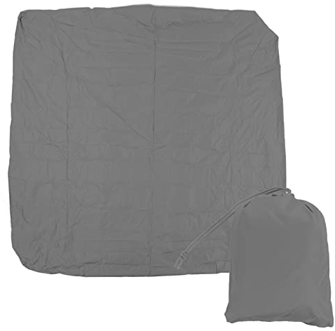 Bañera de hidromasaje cuadrada, cubierta para exteriores, impermeable, para jacuzzi, 190 topas de poliéster con revestimiento plateado, resistente a la intemperie (207 x 207 x 30 cm 81,5 x 81,5 x