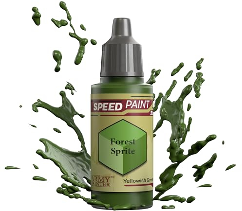 The Army Painter Speedpaint Forest Sprite 2.0, Peinture Acrylique Unique 18ml Solution De Peinture à Une Couche Pour Figurines Comme Warhammer 40k et Dungeons and Dragons.