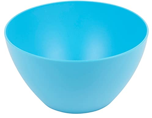 URBN-CHEF 6pc Unbreakable Reusable Coloured Plastic Deep Soup Cereal Bowls Party Tableware (Blue)