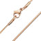 Treuheld® Zopfkette in 3 Farben | Halskette mit S-Form Gliedern [03.] Rosegold