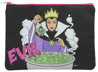 DISNEY Villains - Trousse de Toilette - Pochette de Voyage Les vilains - Les Méchants - La méchante Reine - Noir