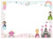 PuK Krämmer GmbH Schreibtischunterlage Prinzessin | Papier DIN A2 | 25 Blatt Block zum Malen, Schreiben und Kritzeln | 1er oder 2er Pack | Malunterlage für Mädchen