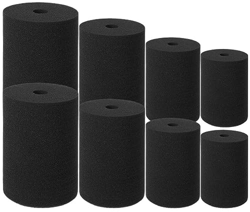 TEHAUX Cup Turner Inserts Schwamm, 8Pcs Eingefügt Schwämme Cup Turner Ersatz Rotary Schwämme Rohr Tumbler Einsätze Zubehör