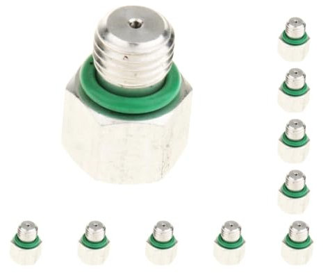 Juego de 10 válvulas de alivio de presión para compresor de aire acondicionado de coche, 1 mm x 19 mm