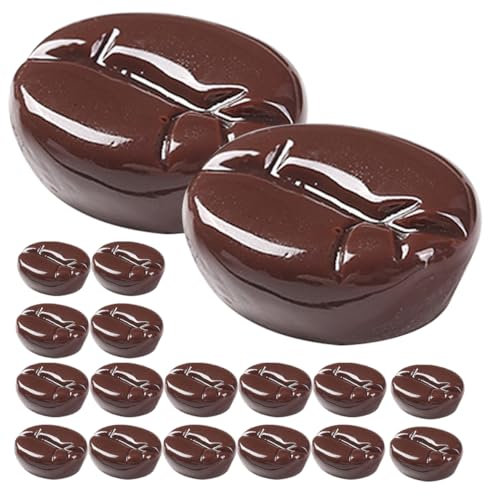 Abaodam Artificial Coffee Beans 20pcs Faux Beans for Restaurant Prop Diy Decor