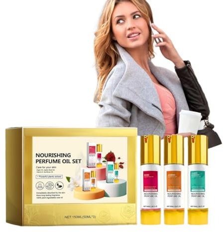 CHISHAYA Nourishing Perfume Oil, Clean Elegance Perfume Oil, Longer Lasting Pflegendes Parfümöle für Damen, Rose Jasmine Floral & Fresh Fragrance Gifts for Women Non-Toxic