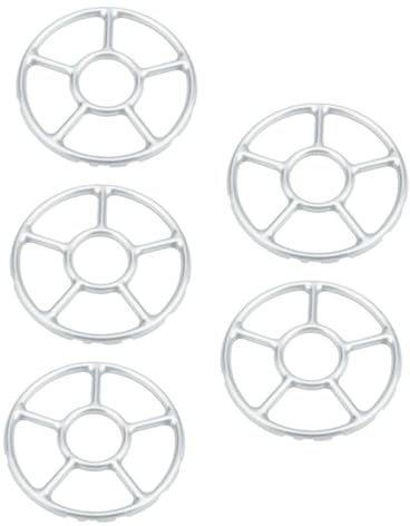 Hoement 5pezzi Anelli Wok Ghisa Per Piano Cottura Gas Supporto Antiscivolo Per Pentole e Caffettiere Accessorio Essenziale Per Cucine Ristoranti