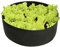Pots de culture de légumes, sac de culture rond de 50 litres, tissu en feutre respirant pour plantes, fleurs, légumes (noir)