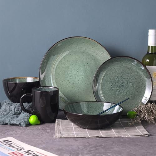 Genérico Juego De Vajilla De Porcelana De Cocina De 60 Piezas con Platos Redondos Y Tazones Modernos Vajillas Completas Baratas