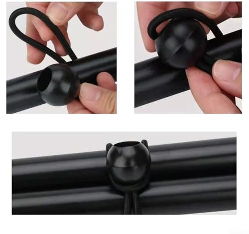Bungee Cord Fahnenmast-Clips 10 Stück zur sicheren Befestigung von Windsäcke und Planen