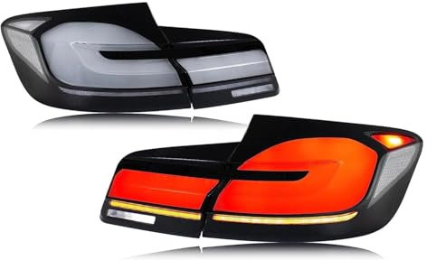 LZQbld Auto Rückleuchten für BMW F10 F18 2010-2017, Schlussleuchte Montage Hintere Bremsleuchte Äußeres Rücklicht Zubehör,normal-White