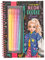 Depesche 13217 TOPModel Neon Doodle - Malbuch Set mit 70 Seiten in Schwarz und Weiß, inkl. 5 Neon Gelstiften und Sticker