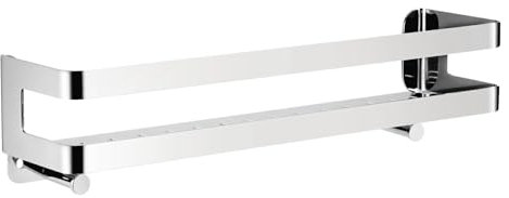 RYing Estanteria Baño,Estante Ducha Acero Inoxidable, Organizador Ducha con Ganchos (Plata) (40cm)