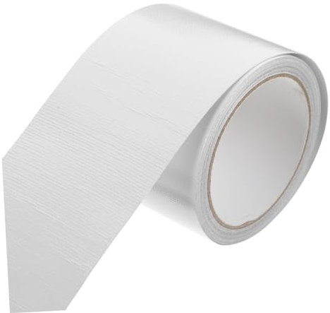 Toddmomy Glasfaser Reparaturband Weiß Abriebfestes und Schere Reißbares Klebeband für Abdichtung und Verpackung