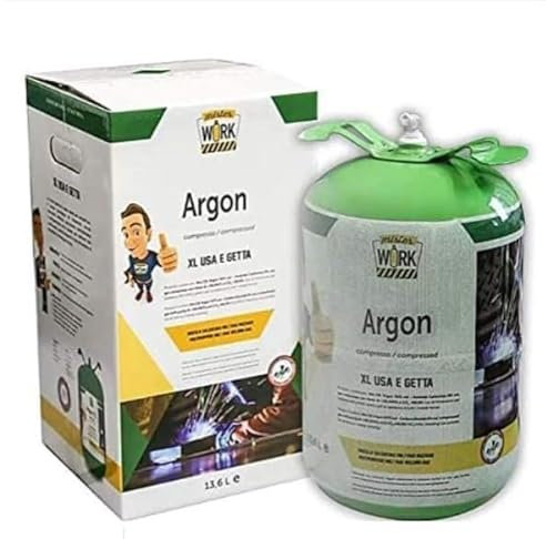 Bombe argon 13,6 l pur 99,9 % jetable raccord M10 x 1