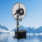 Ventilador De Pedestal Para Patio Exterior Con Nebulizador Nebulizador Industrial Grande Para Suelo Para Garaje Fábrica Taller Gimnasio Y Jardín.(260W)